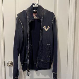 Men’s True religion zipper up hoody size M